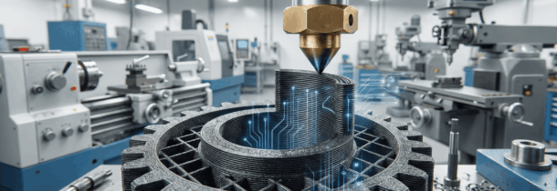 Engenheiro valida protótipo de para-choque automotivo impresso em 3D utilizando scanner e software de análise estrutural em laboratório industrial.